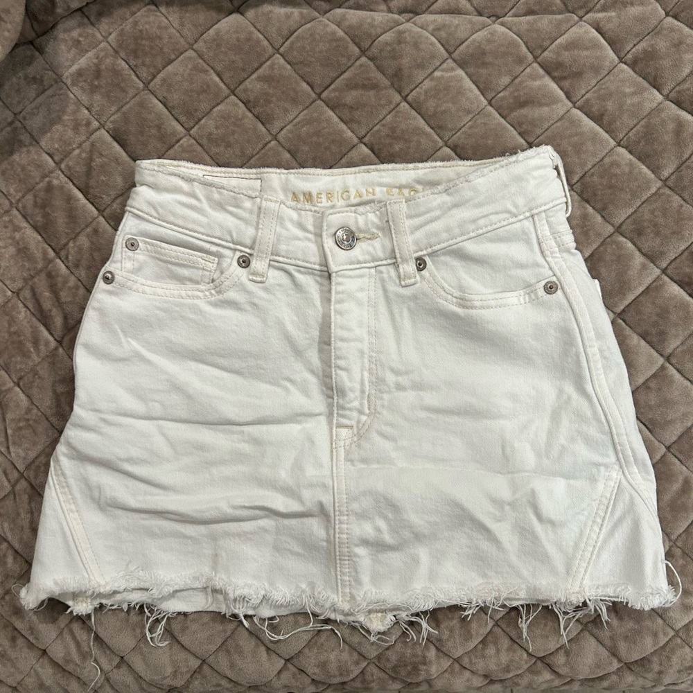 American Eagle Outfitters White Jeans skirt